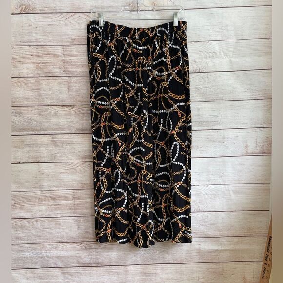 VINTAGE SK & CO CHAIN PRINT SKIRT - Picture 2 of 6